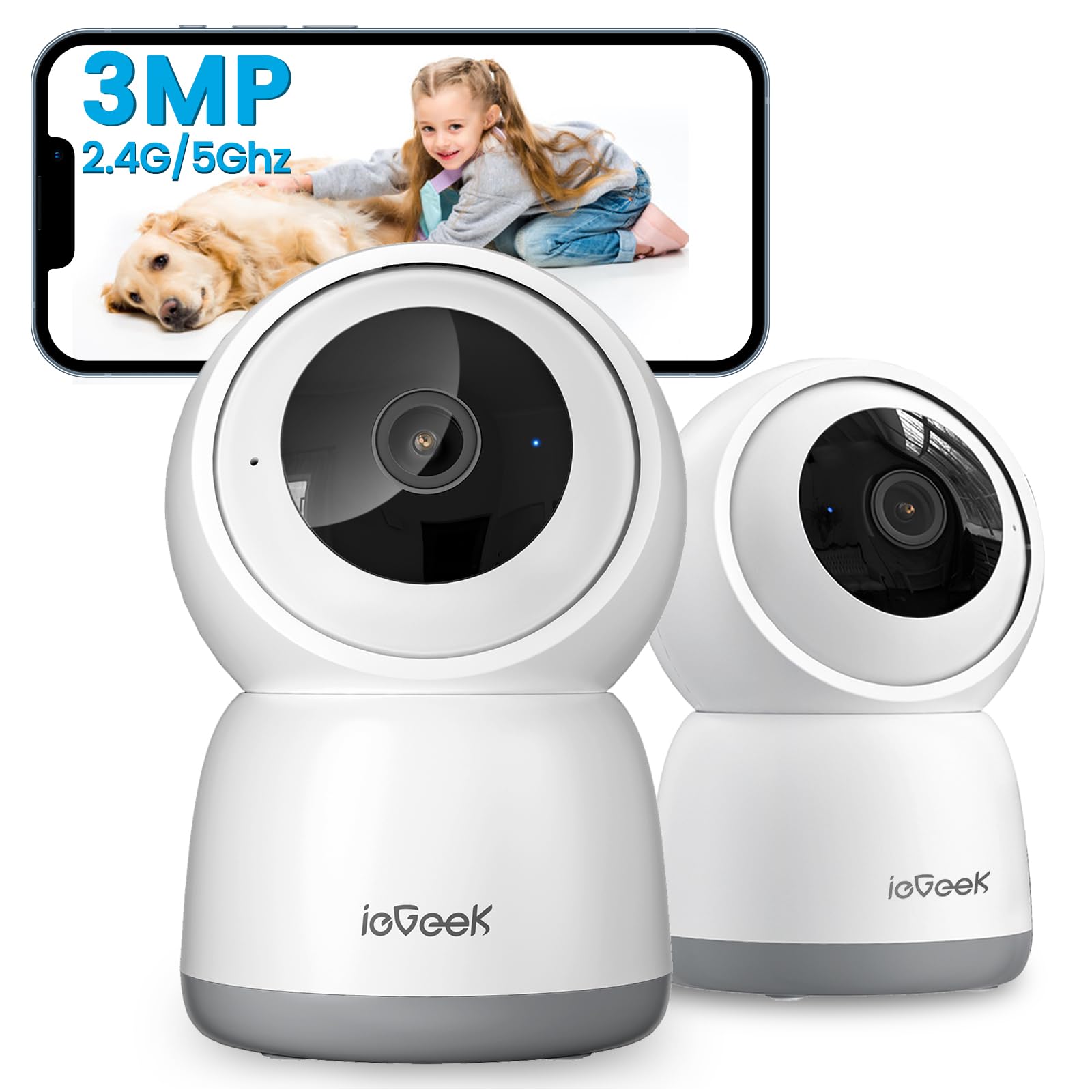 Amazon.com : ieGeek Indoor Camera, 2K Cameras for Home Security